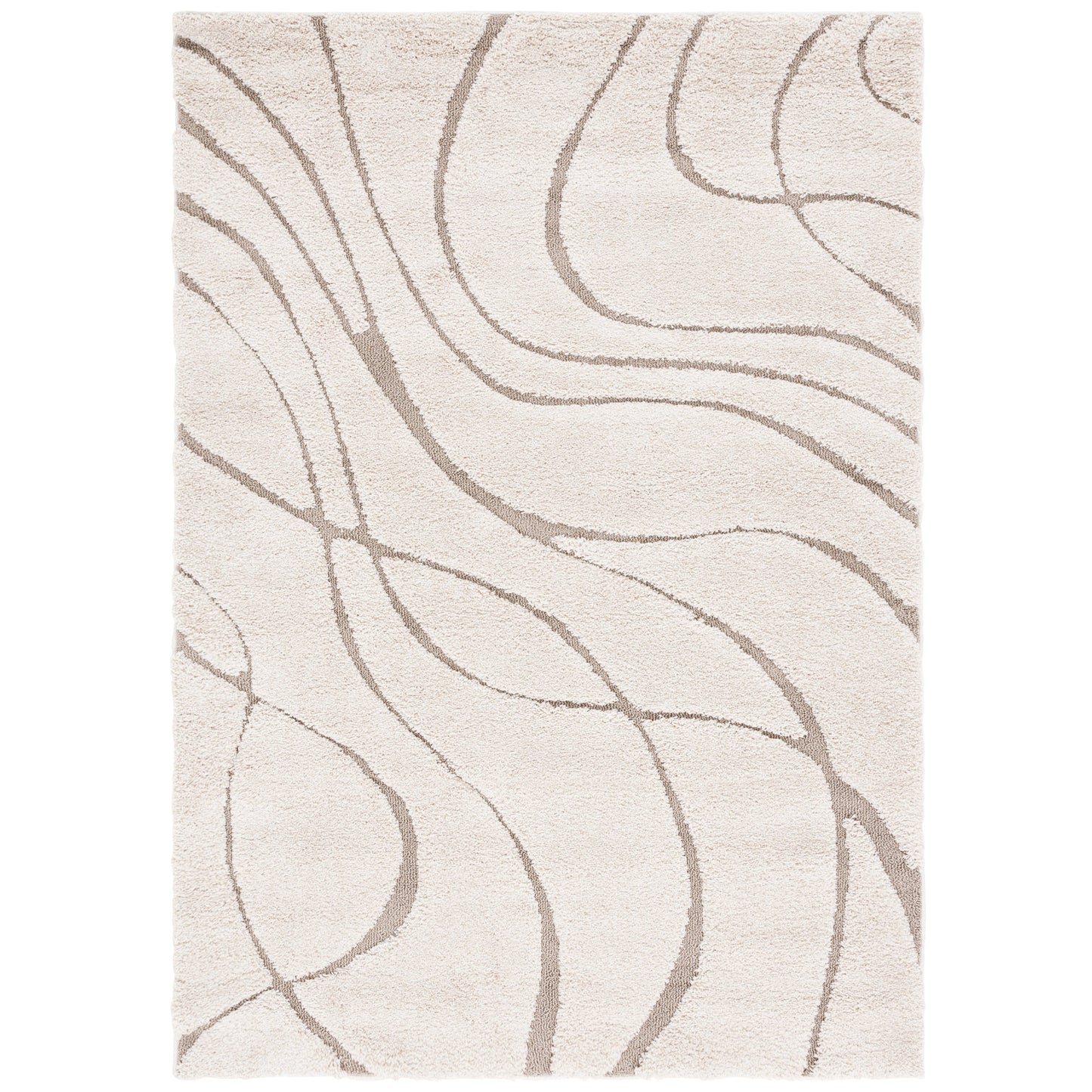 Tapis SAFAVIEH Florida Shag Staka à motifs de vagues abstraites de 3 cm