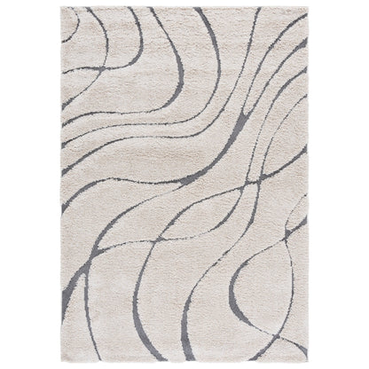 Tapis SAFAVIEH Florida Shag Staka à motifs de vagues abstraites de 3 cm