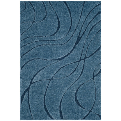 Tapis SAFAVIEH Florida Shag Staka à motifs de vagues abstraites de 3 cm