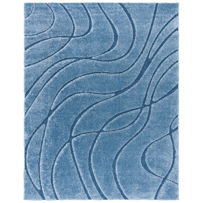 Tapis SAFAVIEH Florida Shag Staka à motifs de vagues abstraites de 3 cm