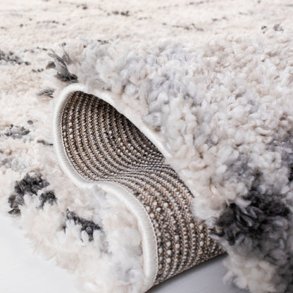 Tapis SAFAVIEH Fontana Shag Ashton à carreaux modernes de 2 pouces d'épaisseur