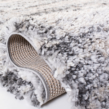 Tapis moderne abstrait SAFAVIEH Fontana Shag Lenchen de 2 pouces d'épaisseur