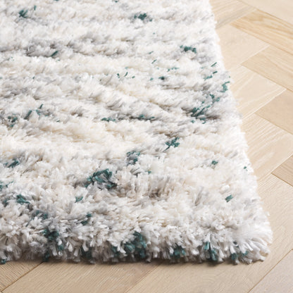 Tapis moderne SAFAVIEH Fontana Shag Marye à treillis de 2 pouces d'épaisseur