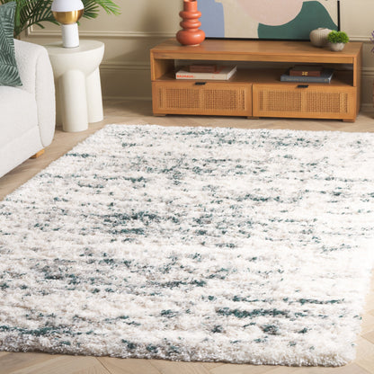 Tapis moderne abstrait SAFAVIEH Fontana Shag Sadet de 2 pouces d'épaisseur