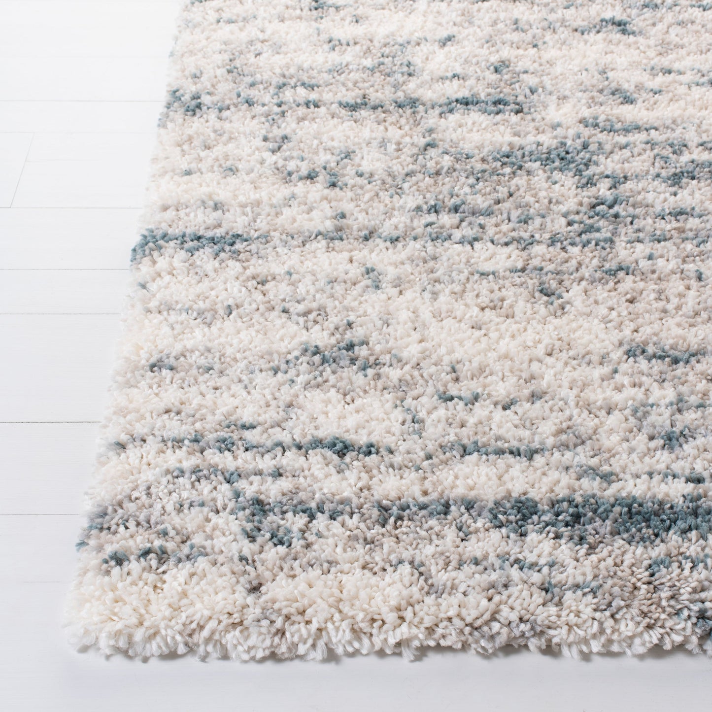 Tapis moderne abstrait SAFAVIEH Fontana Shag Sadet de 2 pouces d'épaisseur