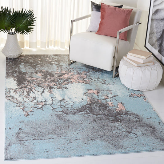 SAFAVIEH Tapis abstrait moderne Glacier Bertille
