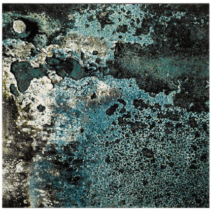 Tapis abstrait moderne aquarelle miel glacier SAFAVIEH