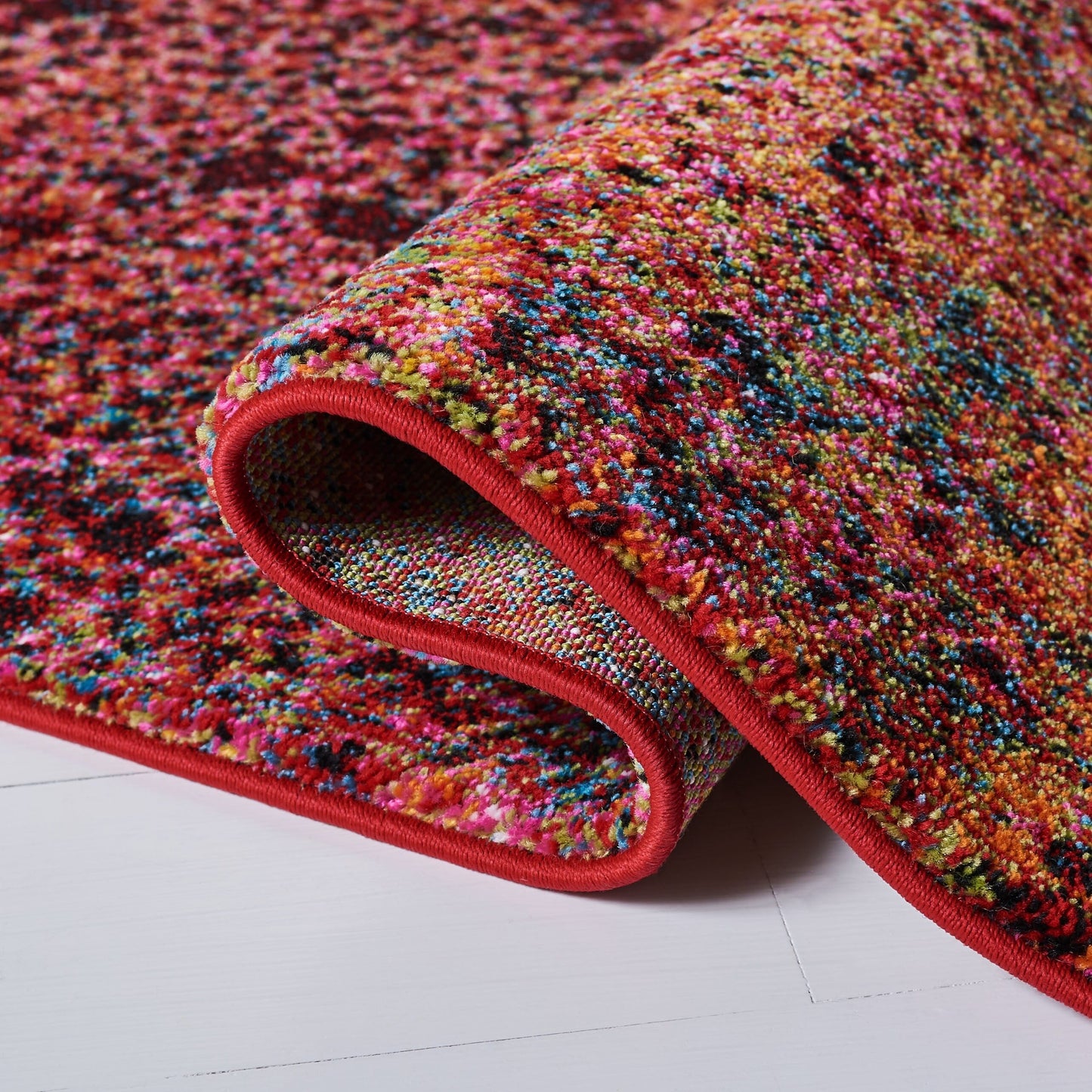 Tapis abstrait moderne aquarelle miel glacier SAFAVIEH