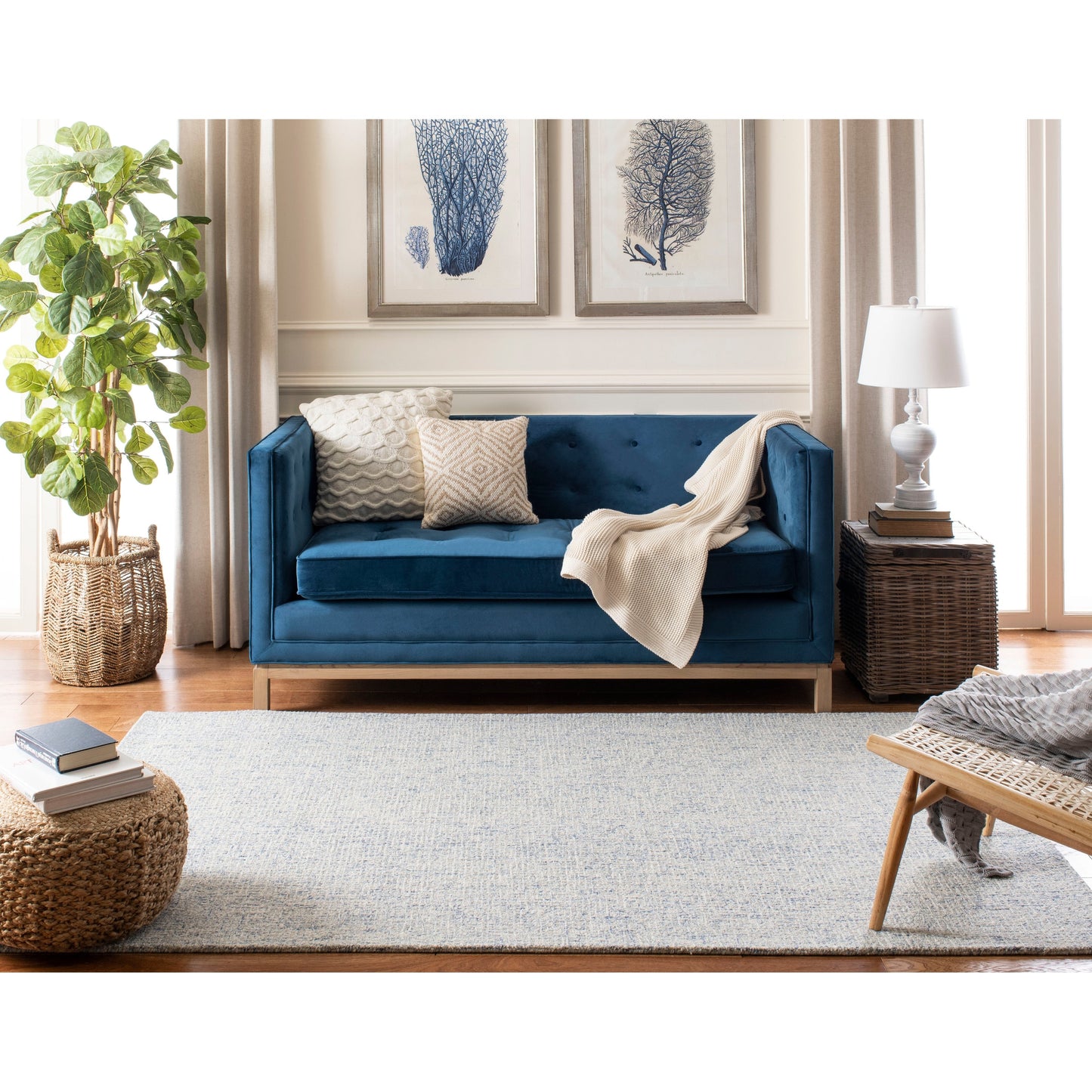 Tapis en laine moderne abstrait fait main SAFAVIEH Asja