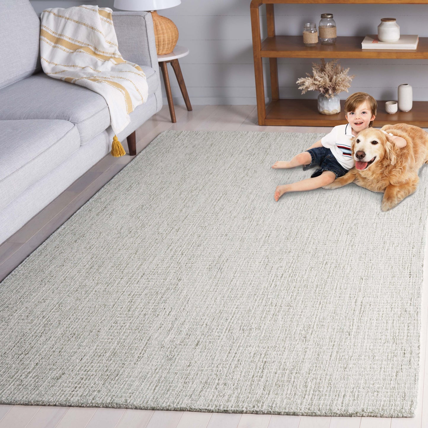 Tapis en laine moderne abstrait fait main SAFAVIEH Asja