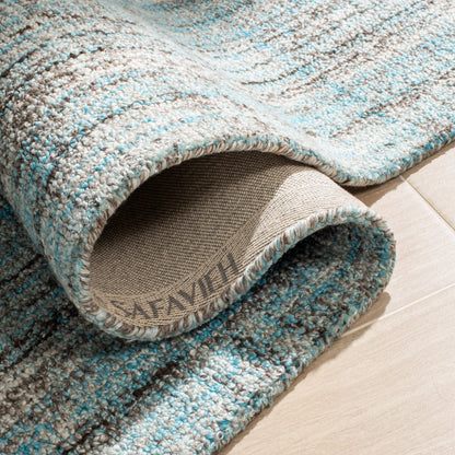 Tapis moderne en viscose corail abstrait fait main SAFAVIEH