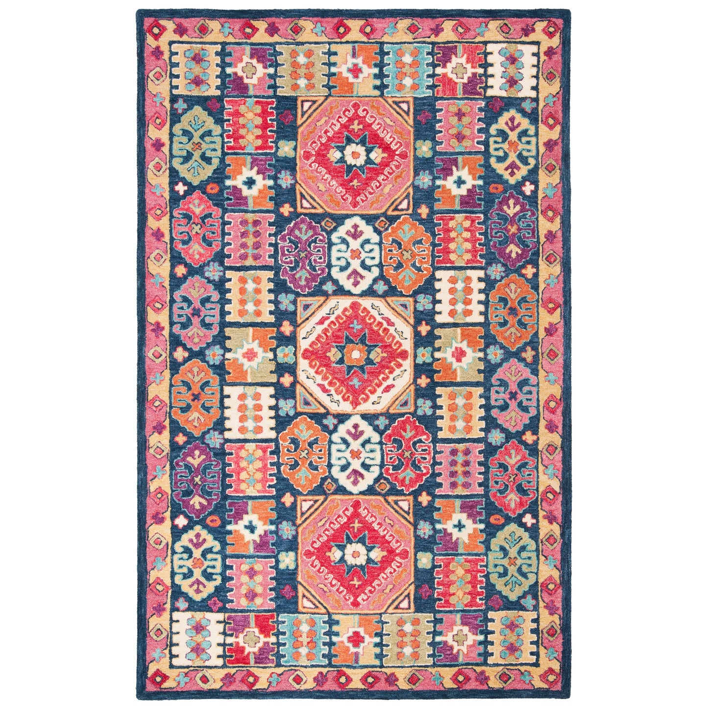 Tapis en laine moderne abstrait Harmanna fait main SAFAVIEH