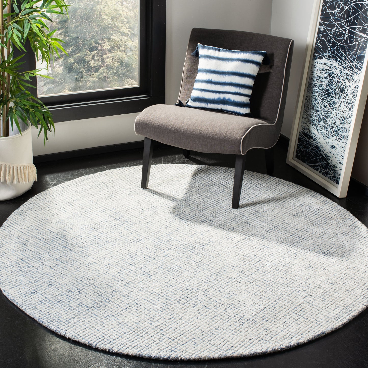 Tapis en viscose moderne abstrait fait main SAFAVIEH Marikka