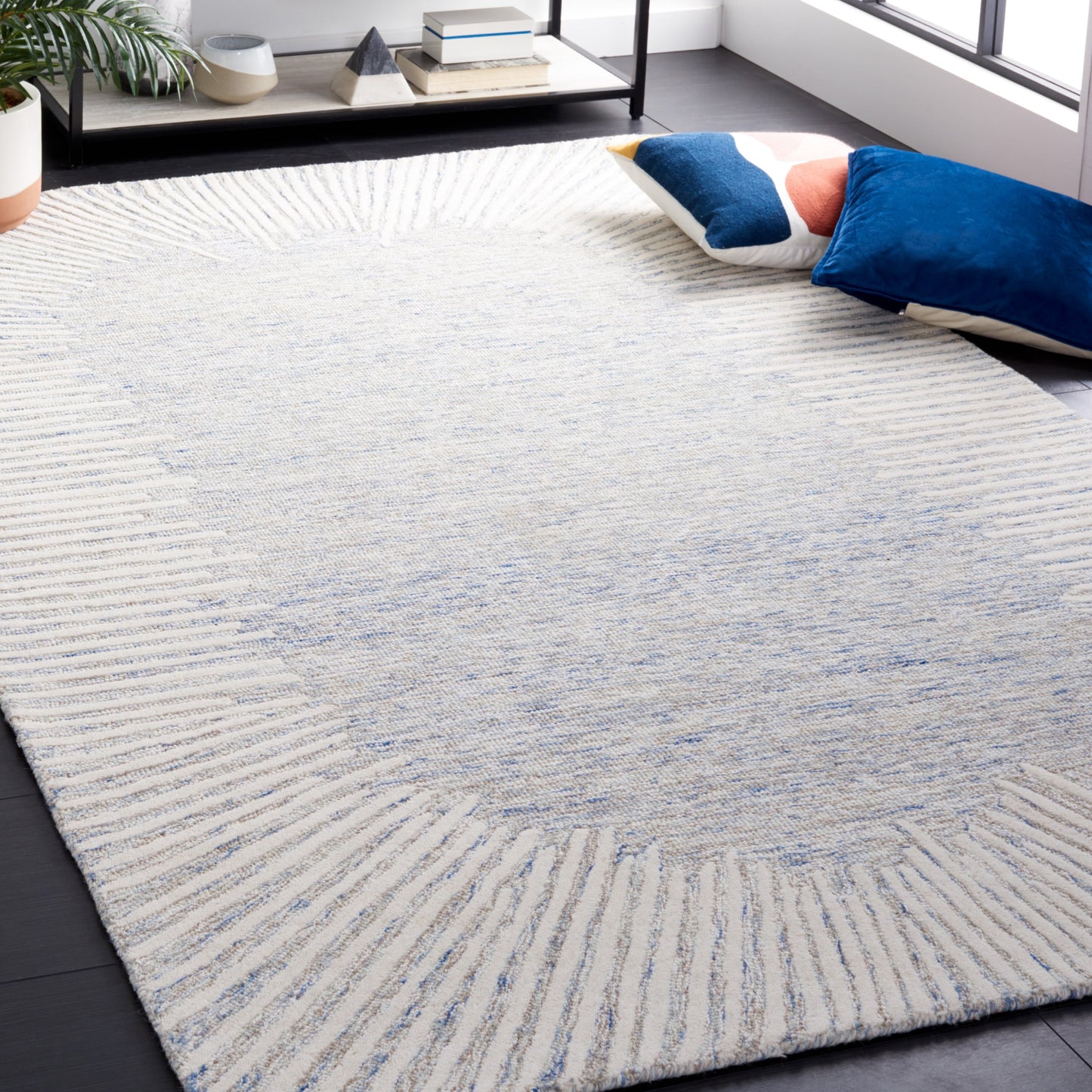 Tapis moderne en laine Sofoula abstrait fait main SAFAVIEH