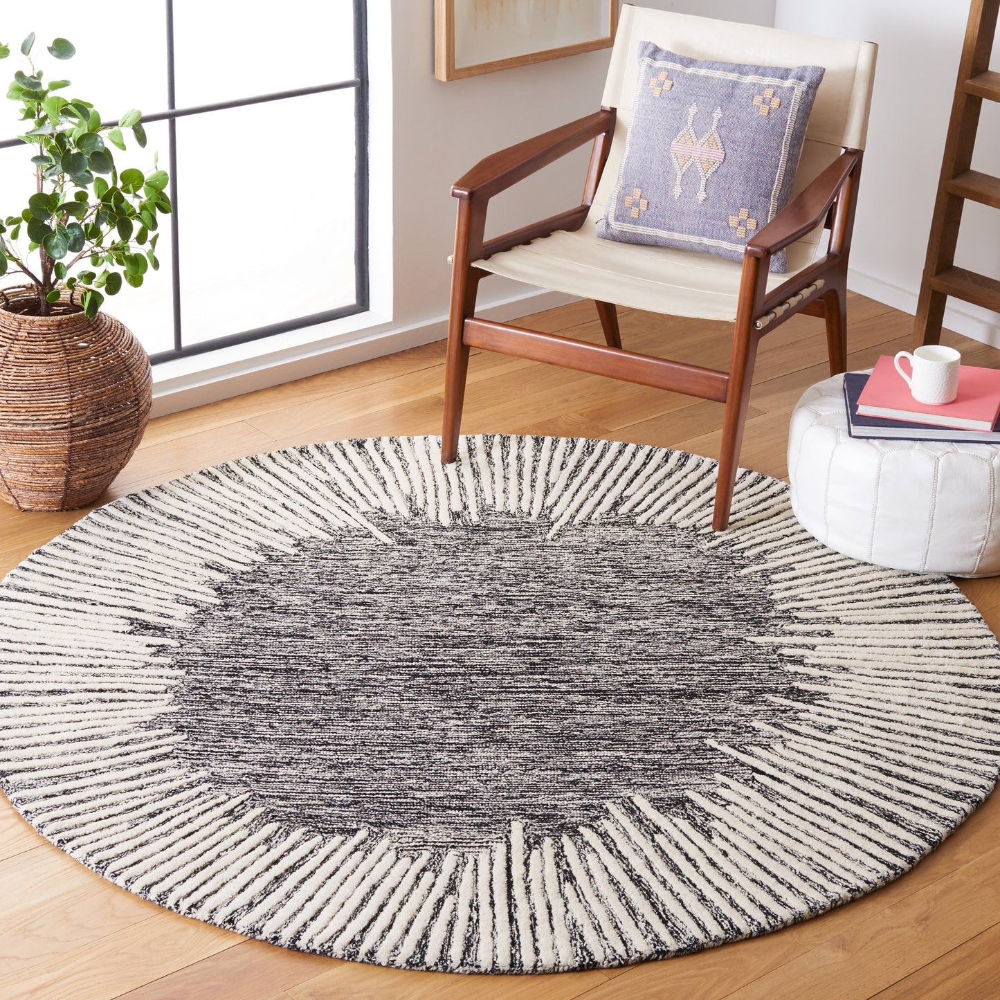 Tapis moderne en laine Sofoula abstrait fait main SAFAVIEH
