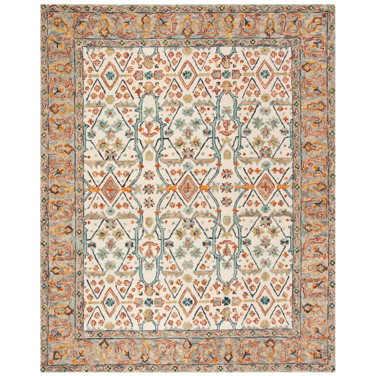 Tapis tribal bohème en laine Aspen Elerte fait main SAFAVIEH