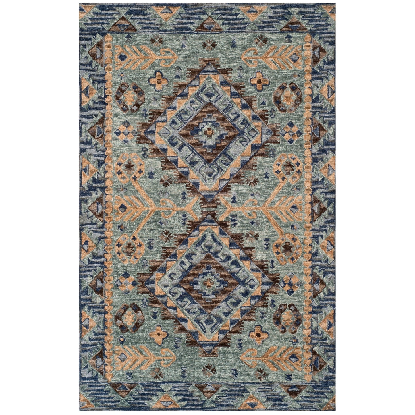 Tapis tribal bohème en laine Aspen Ermira fait main SAFAVIEH