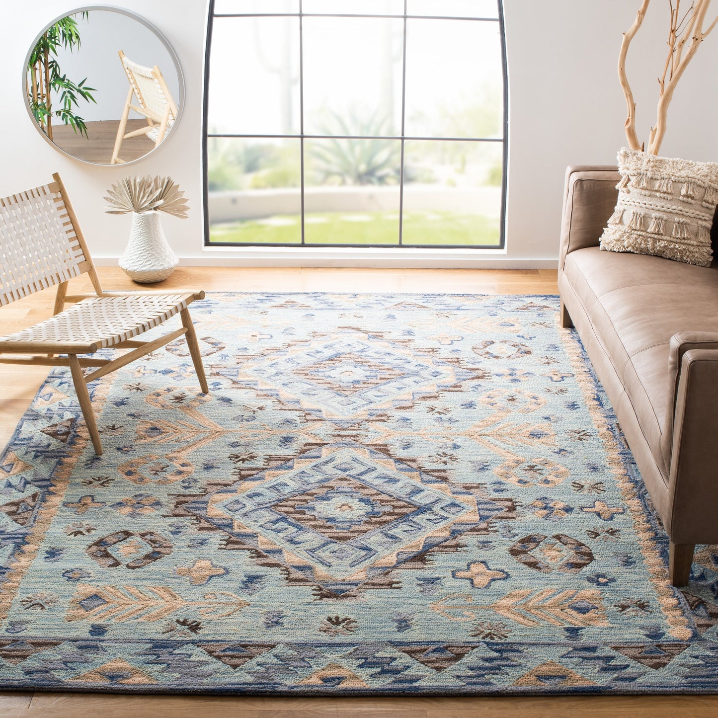 Tapis tribal bohème en laine Aspen Ermira fait main SAFAVIEH