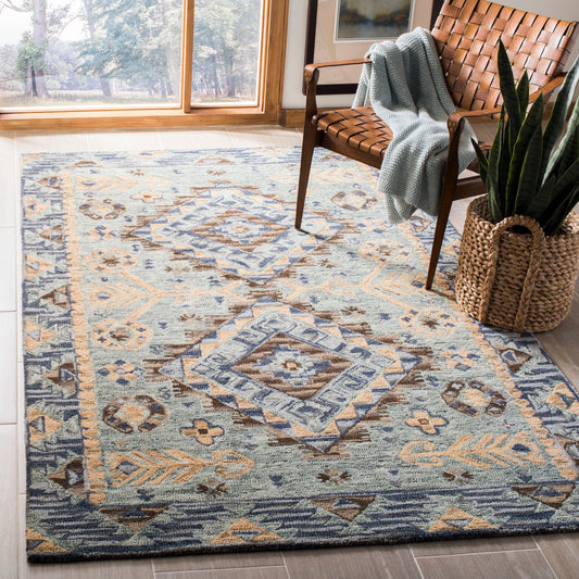 Tapis tribal bohème en laine Aspen Ermira fait main SAFAVIEH