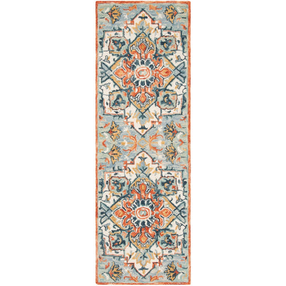 Tapis médaillon bohème en laine Aspen Hagar fait main SAFAVIEH