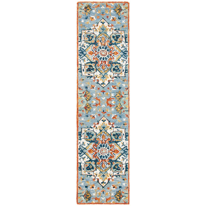 Tapis médaillon bohème en laine Aspen Hagar fait main SAFAVIEH