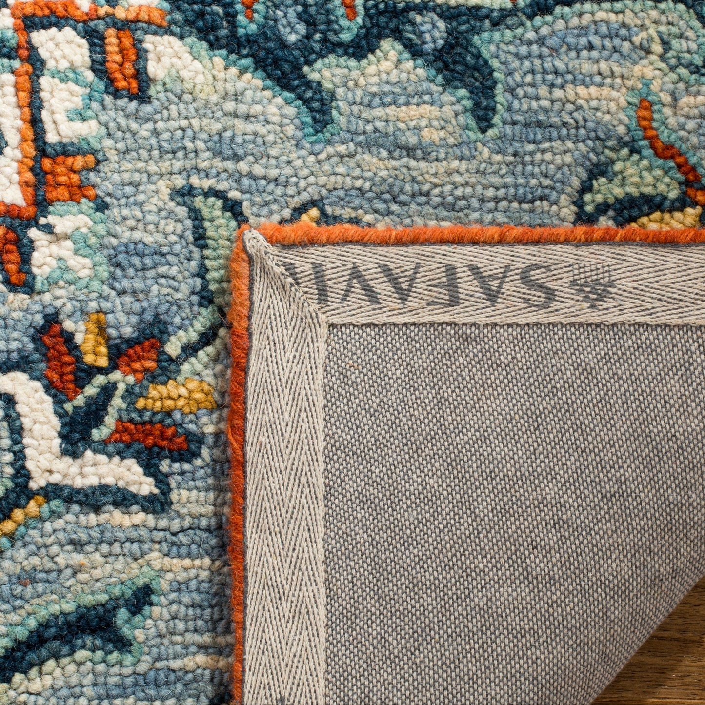 Tapis médaillon bohème en laine Aspen Hagar fait main SAFAVIEH