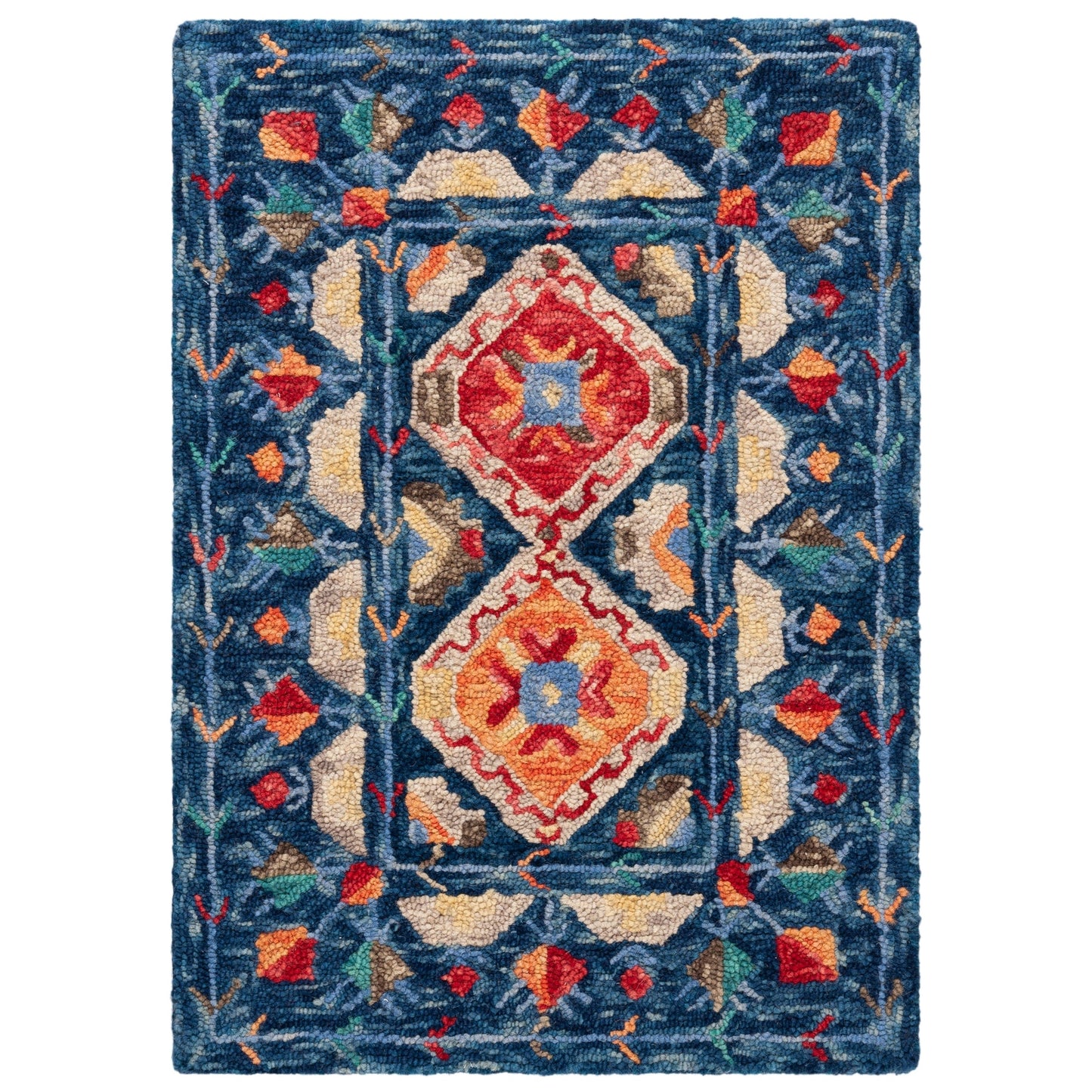 Tapis tribal en laine Aspen Kuang Boho fait main SAFAVIEH