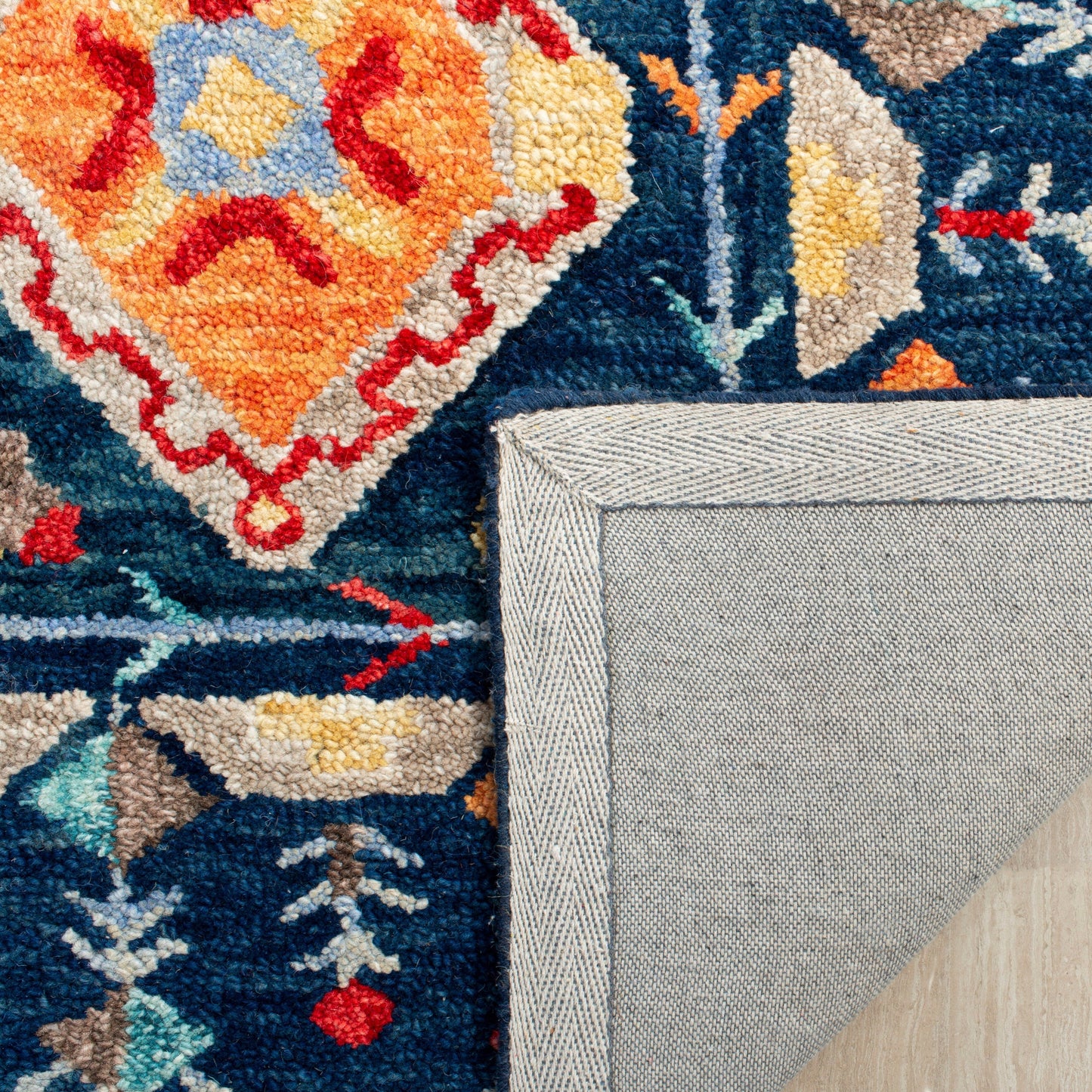 Tapis tribal en laine Aspen Kuang Boho fait main SAFAVIEH