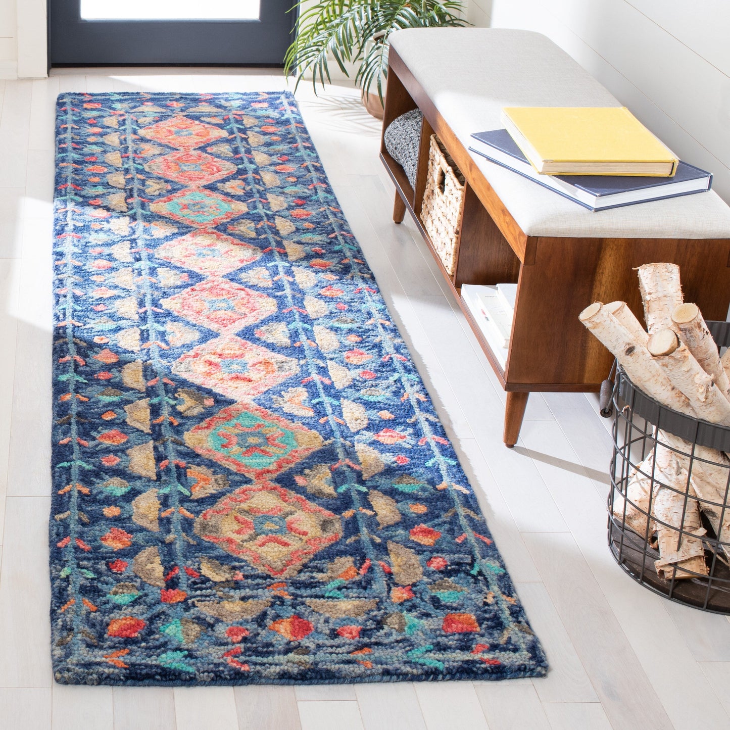 Tapis tribal en laine Aspen Kuang Boho fait main SAFAVIEH