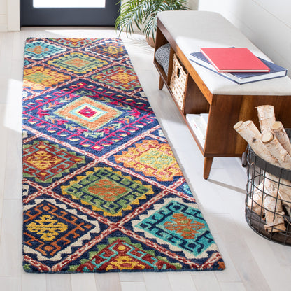 Tapis tribal bohème en laine Aspen Marisca fait main SAFAVIEH
