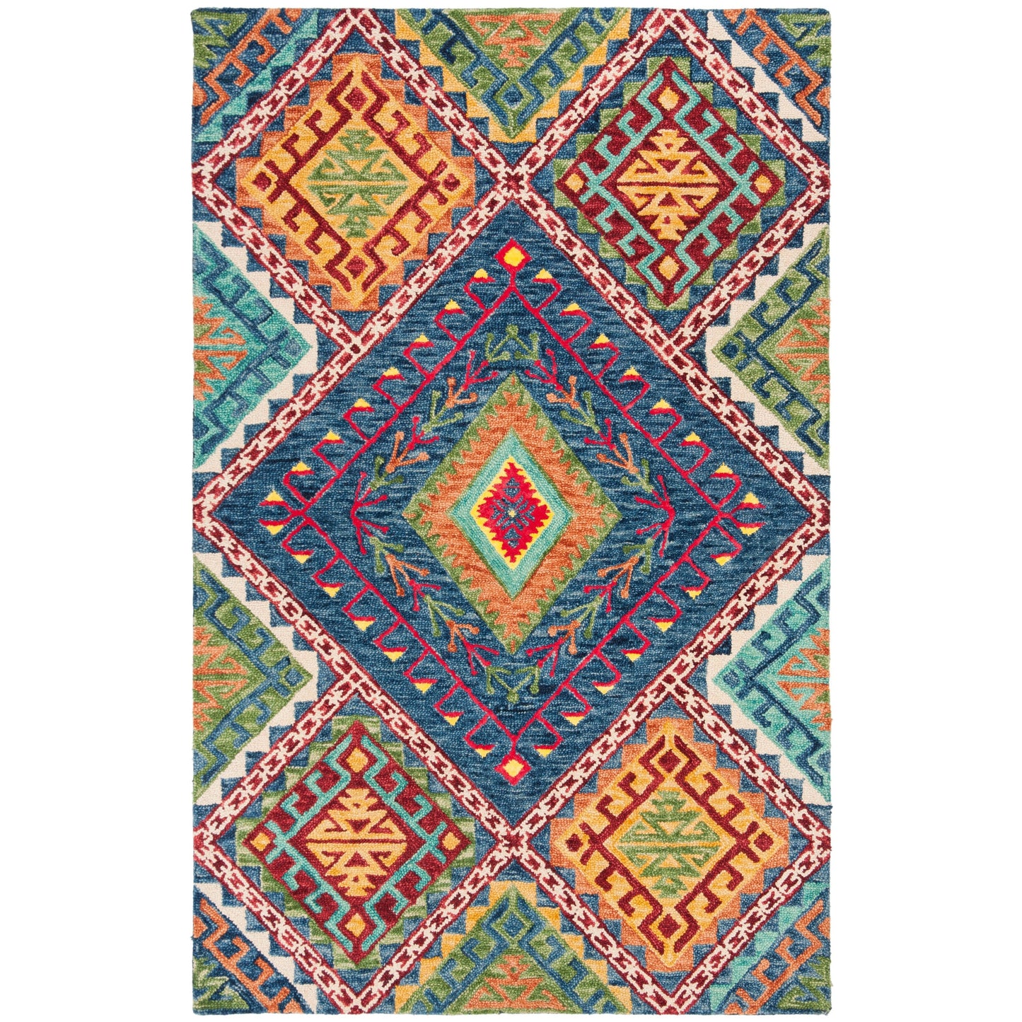 Tapis tribal bohème en laine Aspen Marisca fait main SAFAVIEH