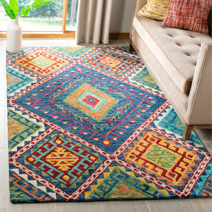 Tapis tribal bohème en laine Aspen Marisca fait main SAFAVIEH