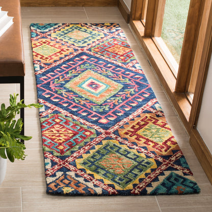 Tapis tribal bohème en laine Aspen Marisca fait main SAFAVIEH