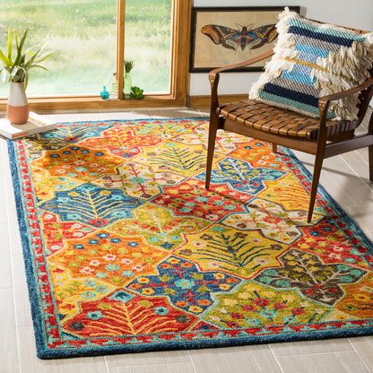Tapis tribal bohème en laine Aspen Reemtdine fait main SAFAVIEH