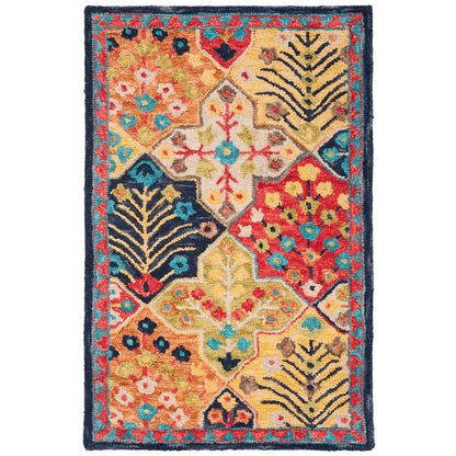 Tapis tribal bohème en laine Aspen Reemtdine fait main SAFAVIEH