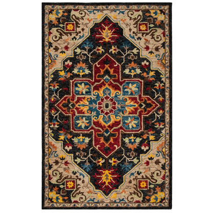 Tapis tribal bohème en laine Aspen Rosmarie fait main SAFAVIEH