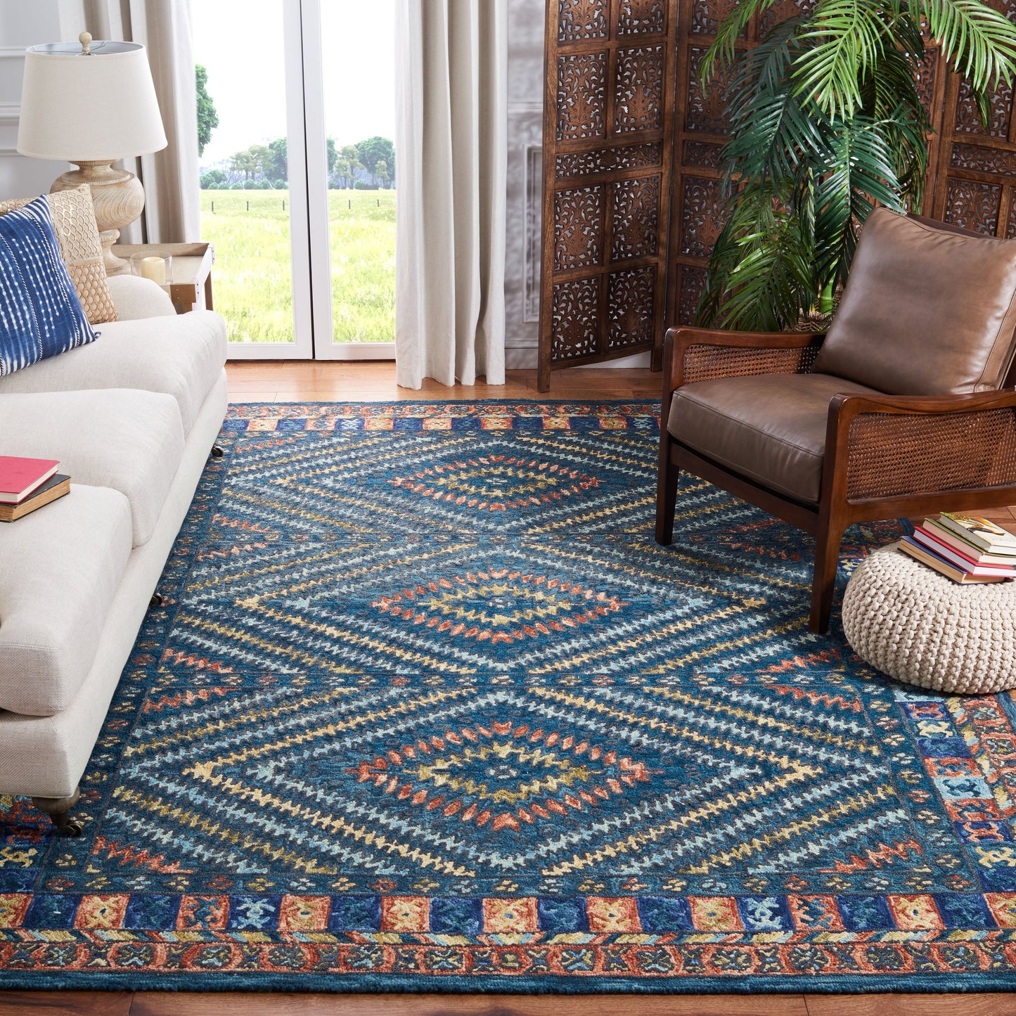Tapis bohème marocain en laine Aspen Wubbine fait main SAFAVIEH