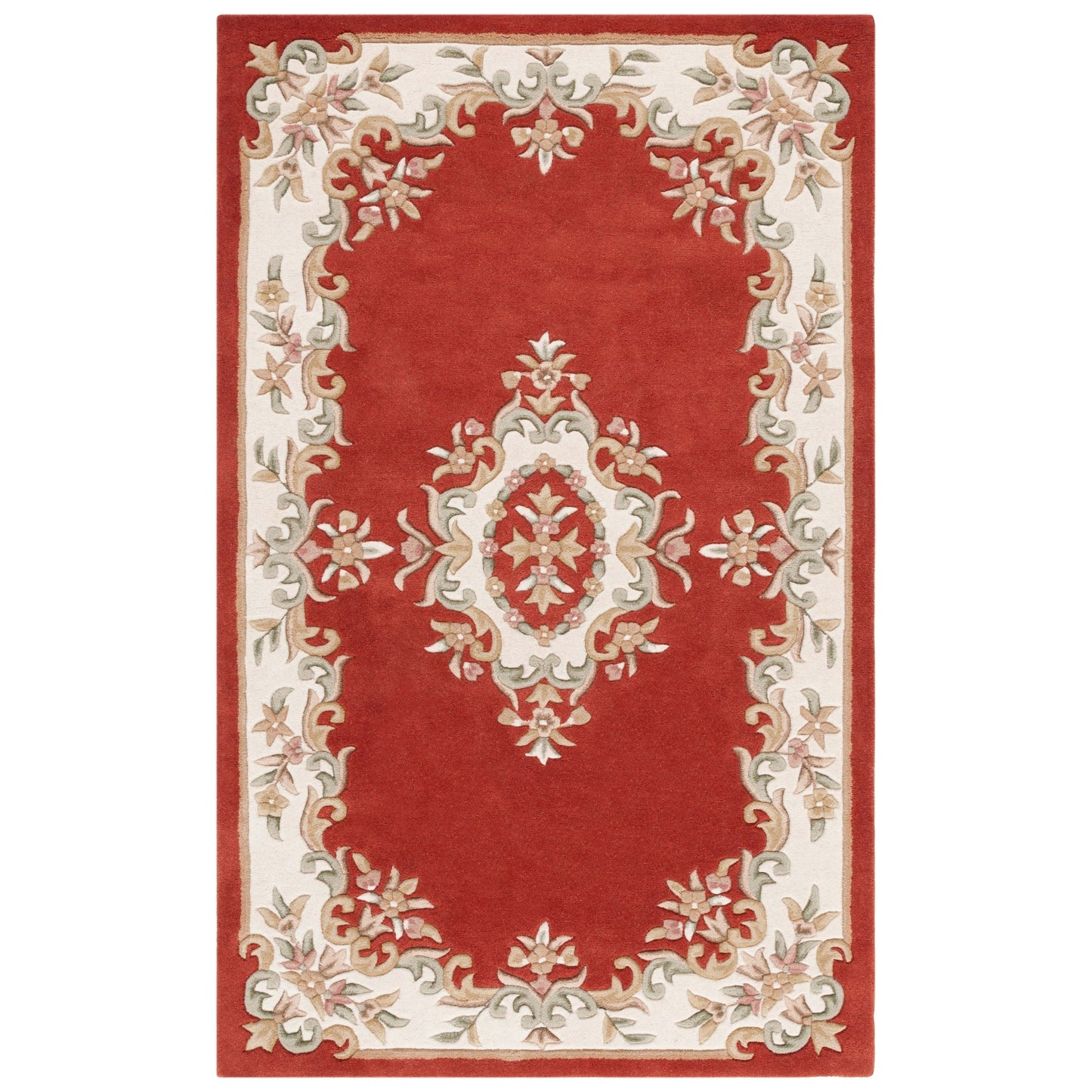 Tapis traditionnel en laine Aubusson Hale fait main SAFAVIEH.