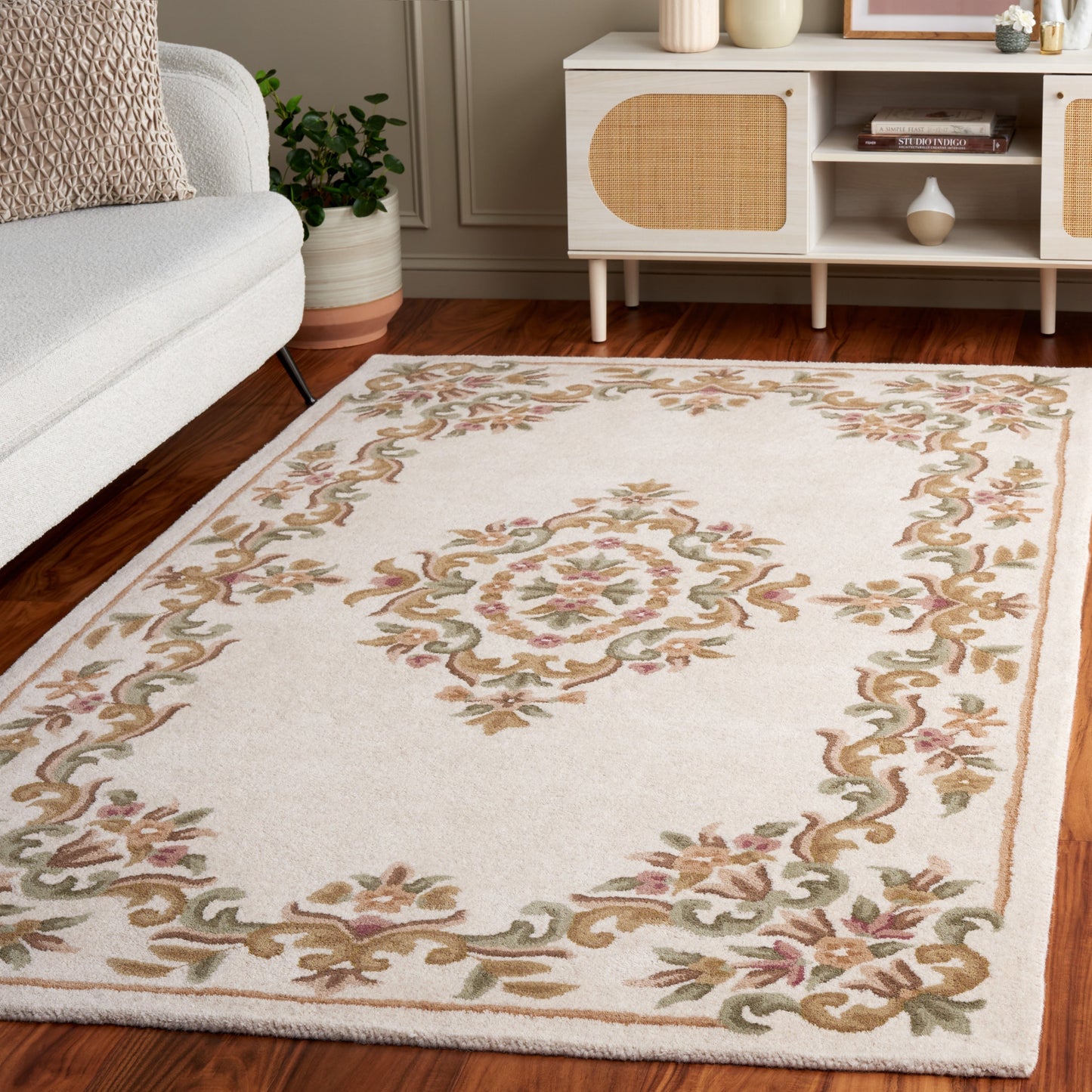 Tapis traditionnel en laine Aubusson Hale fait main SAFAVIEH.