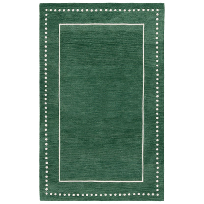 Tapis en laine à bordures à pois Bella Mitana fait main SAFAVIEH