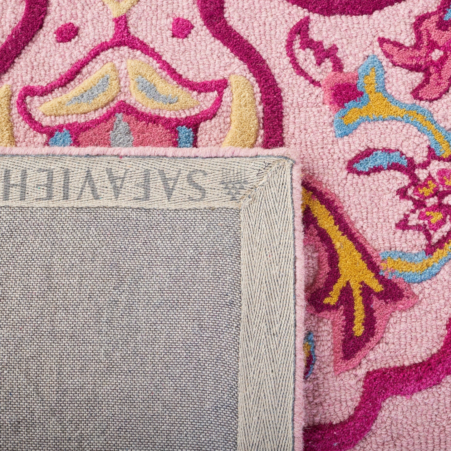 Tapis en laine médaillon Bellagio Cailin fait main SAFAVIEH