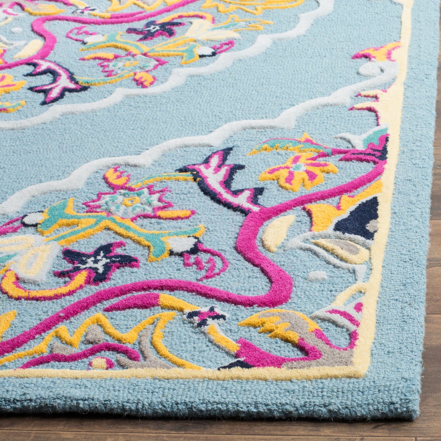 Tapis en laine médaillon Bellagio Cailin fait main SAFAVIEH