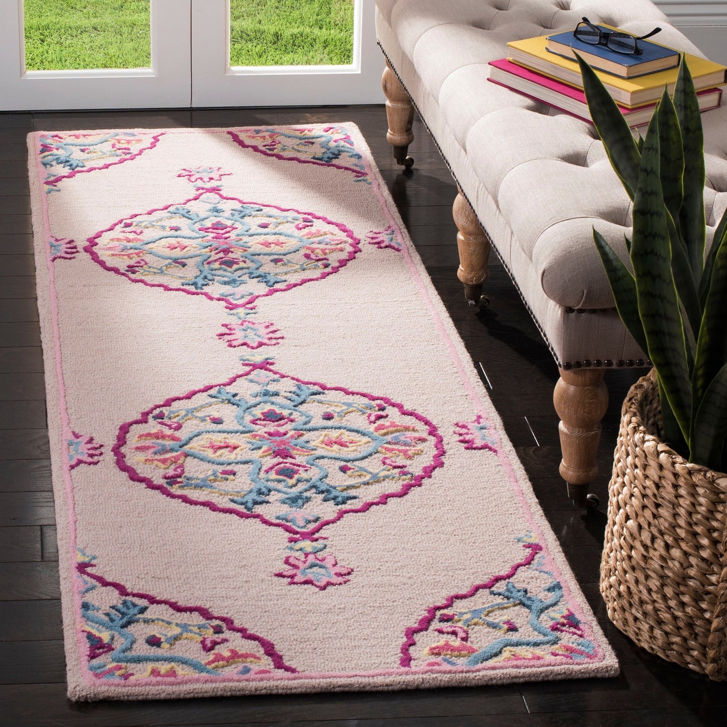 Tapis en laine médaillon Bellagio Cailin fait main SAFAVIEH