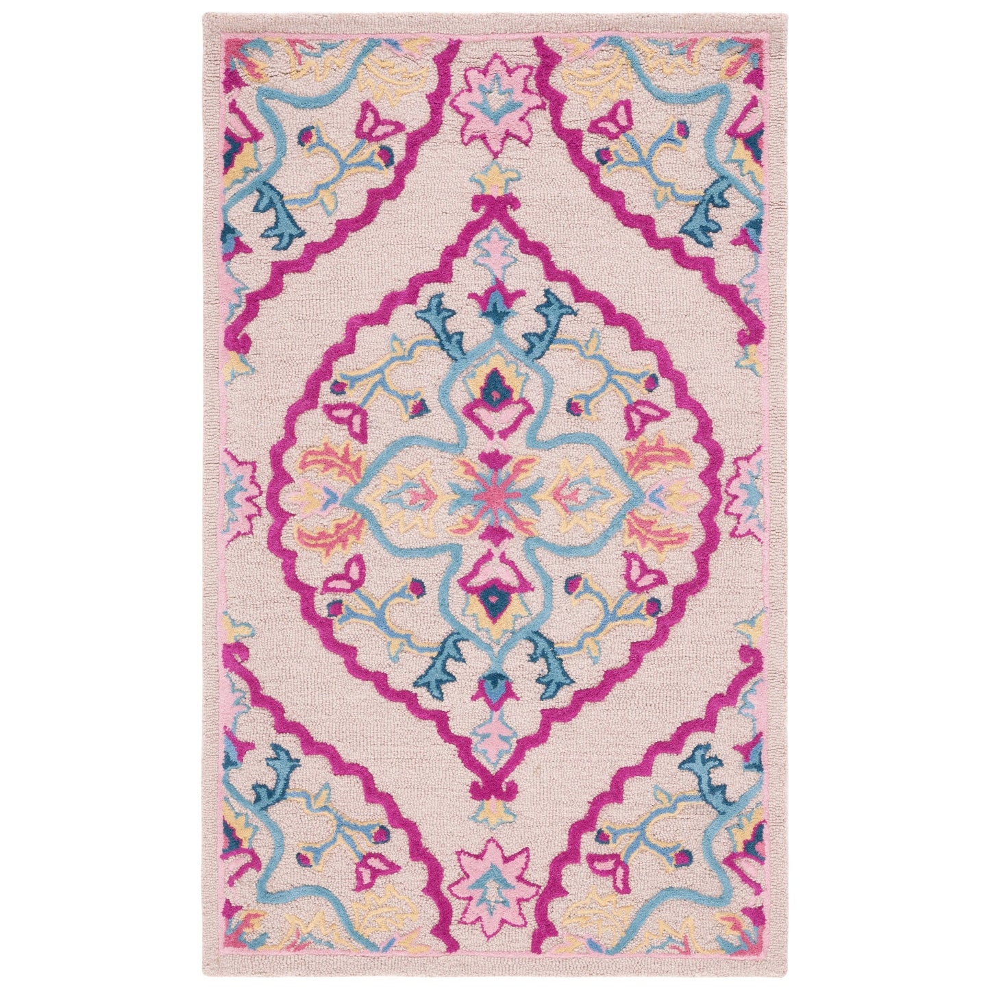 Tapis en laine médaillon Bellagio Cailin fait main SAFAVIEH
