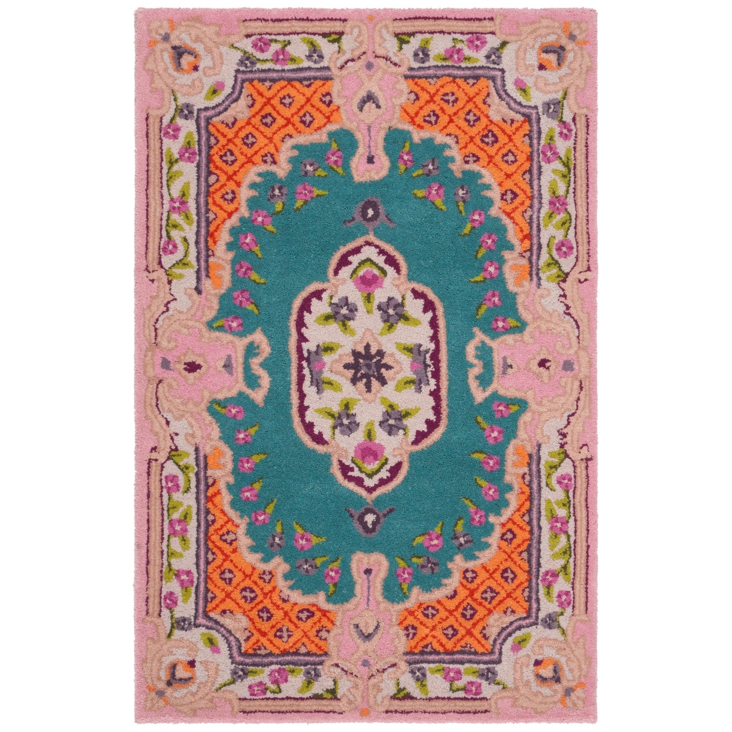 Tapis médaillon oriental en laine fait main Bellagio Tatevik de SAFAVIEH
