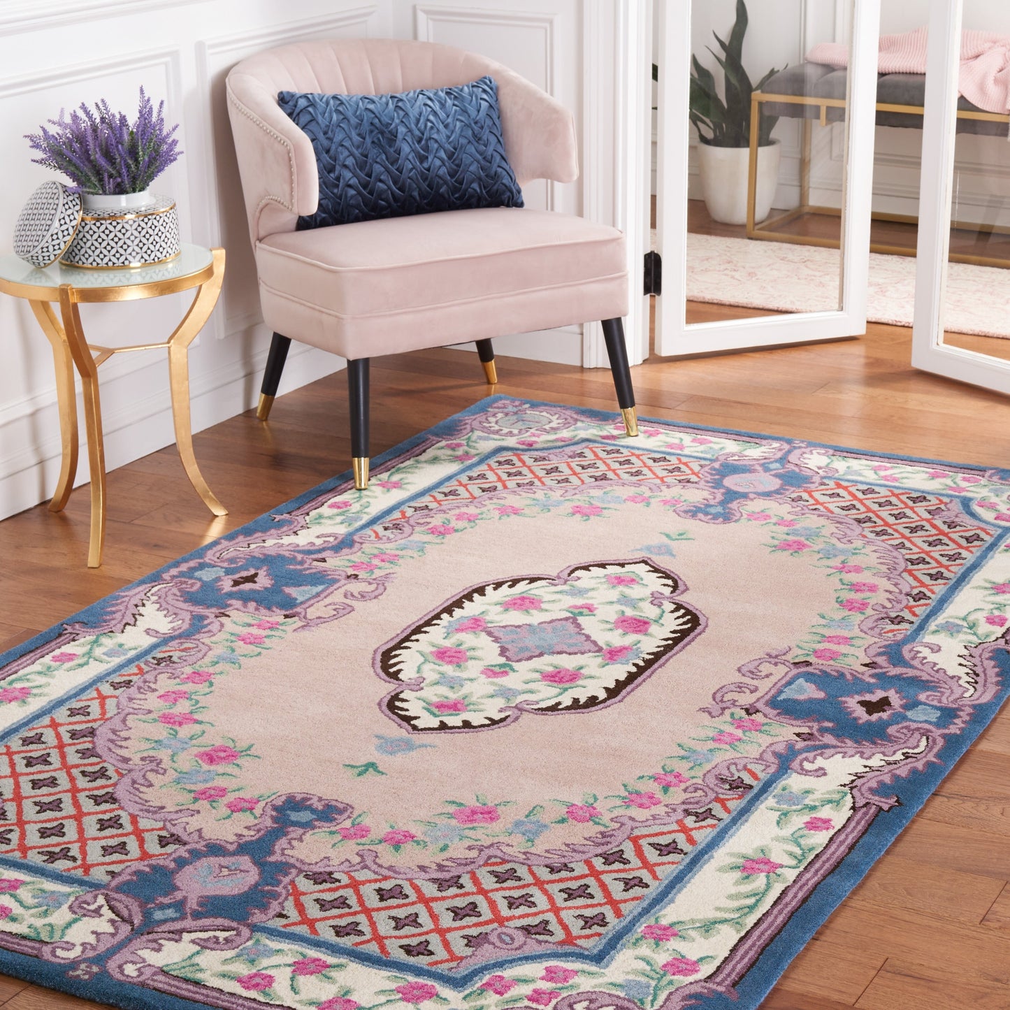 Tapis médaillon oriental en laine fait main Bellagio Tatevik de SAFAVIEH