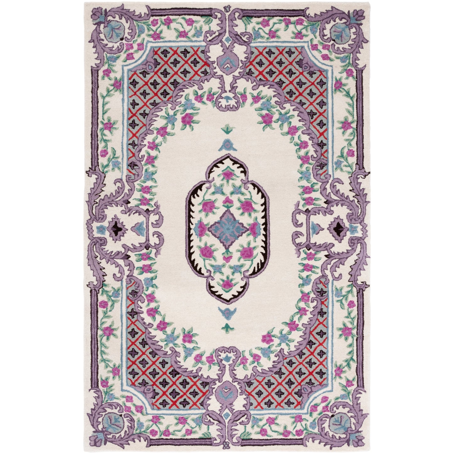 Tapis médaillon oriental en laine fait main Bellagio Tatevik de SAFAVIEH
