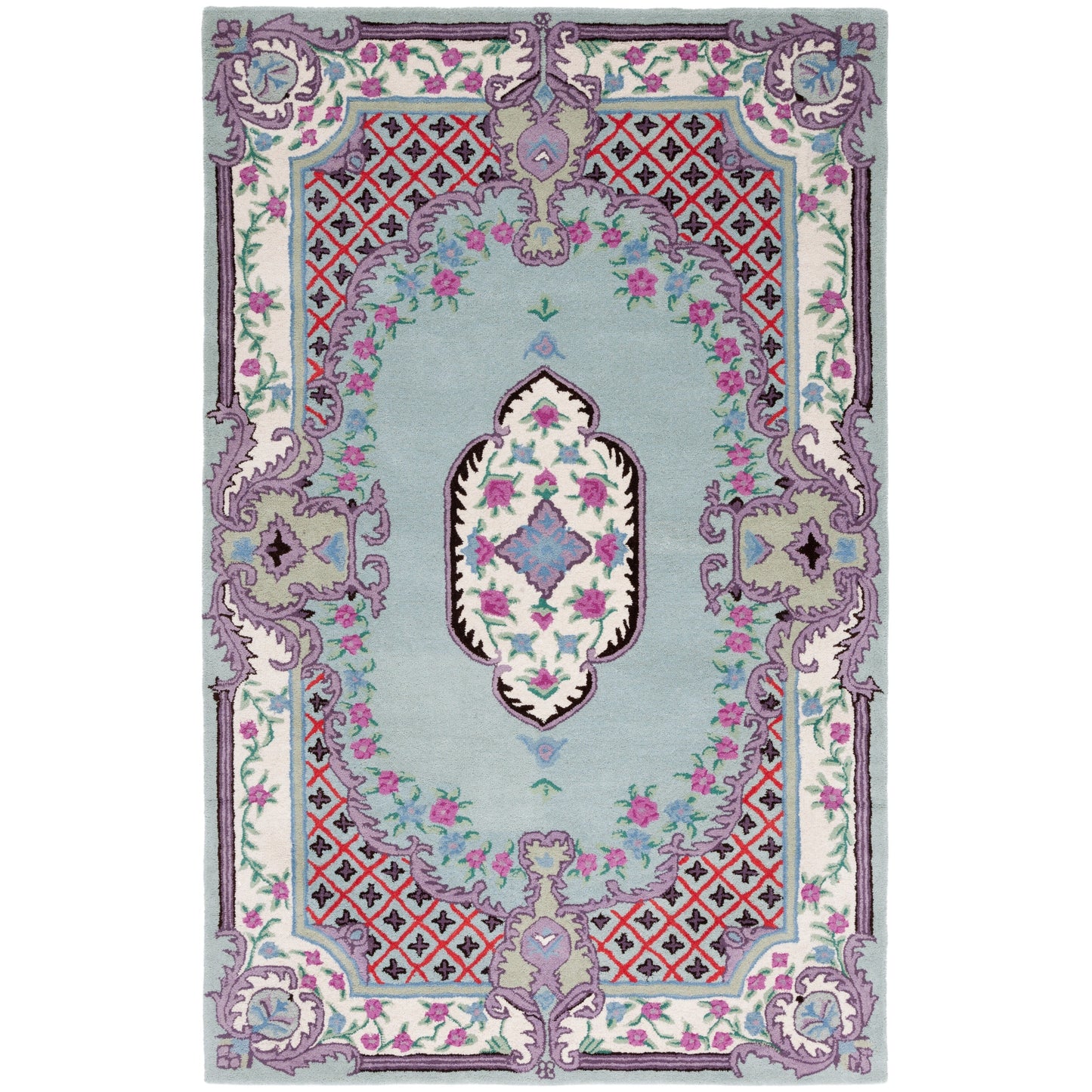 Tapis médaillon oriental en laine fait main Bellagio Tatevik de SAFAVIEH