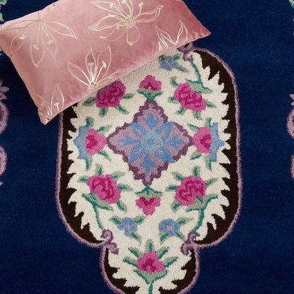 Tapis médaillon oriental en laine fait main Bellagio Tatevik de SAFAVIEH