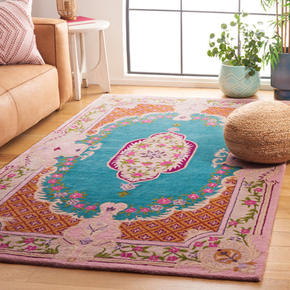 Tapis médaillon oriental en laine fait main Bellagio Tatevik de SAFAVIEH